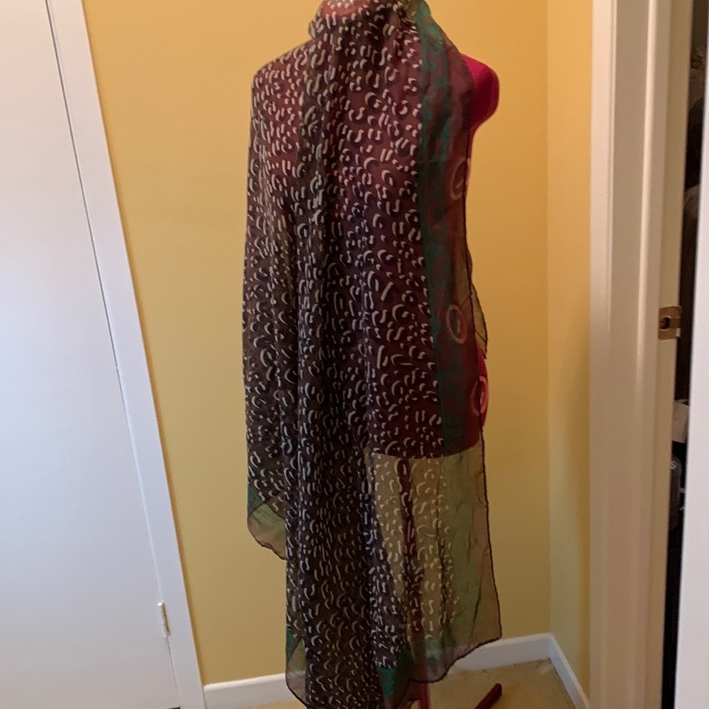 Animal Print Silk Scarf